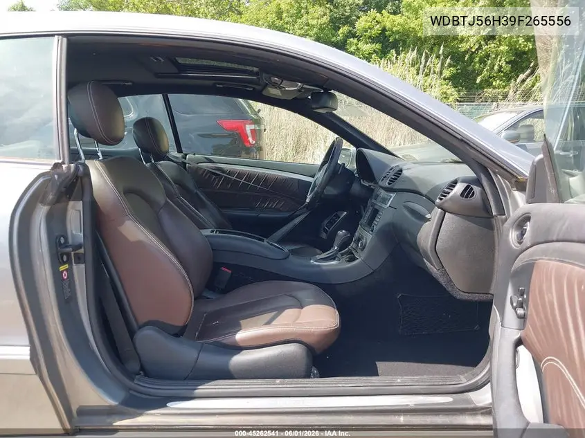 2009 Mercedes-Benz Clk 350 VIN: WDBTJ56H39F265556 Lot: 45262541