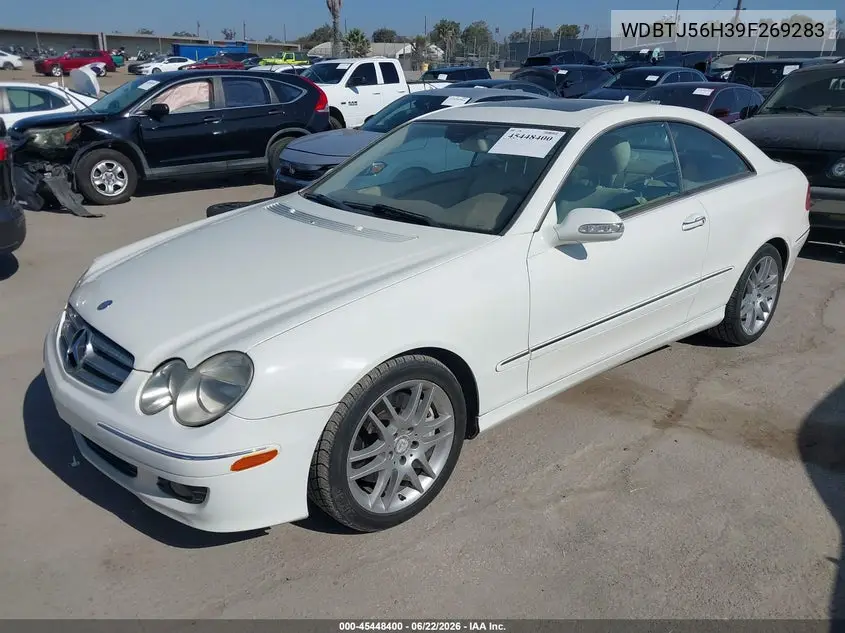 2009 Mercedes-Benz Clk 350 VIN: WDBTJ56H39F269283 Lot: 45448400
