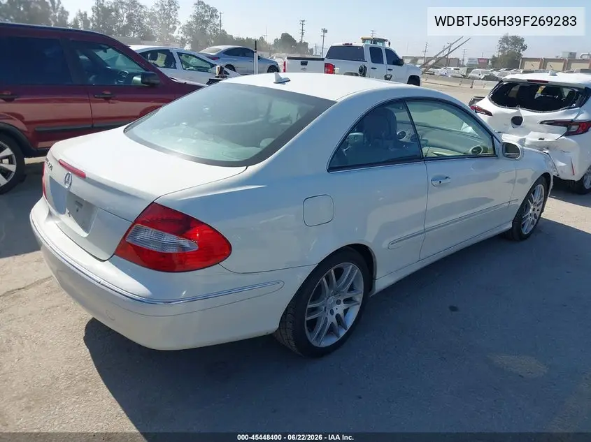 2009 Mercedes-Benz Clk 350 VIN: WDBTJ56H39F269283 Lot: 45448400