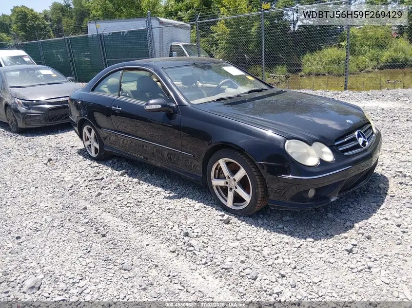 2009 Mercedes-Benz Clk 350 VIN: WDBTJ56H59F269429 Lot: 45509687