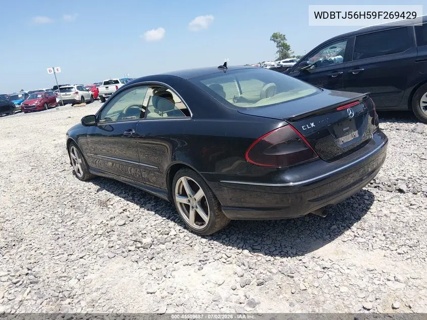 2009 Mercedes-Benz Clk 350 VIN: WDBTJ56H59F269429 Lot: 45509687