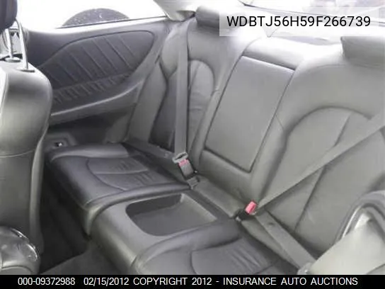 2009 Mercedes-Benz Clk350 VIN: WDBTJ56H59F266739 Lot: 9372988