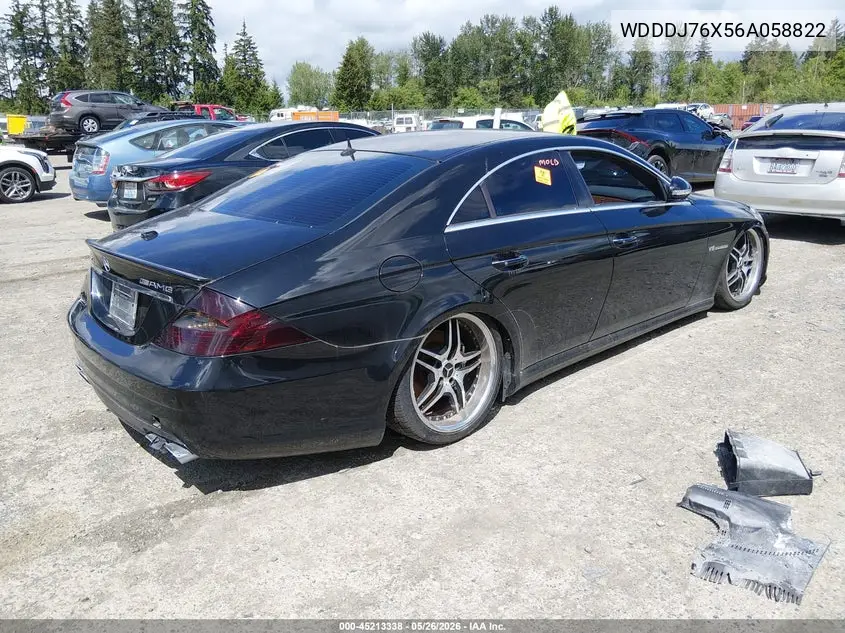2006 Mercedes-Benz Cls 55 Amg VIN: WDDDJ76X56A058822 Lot: 45213338