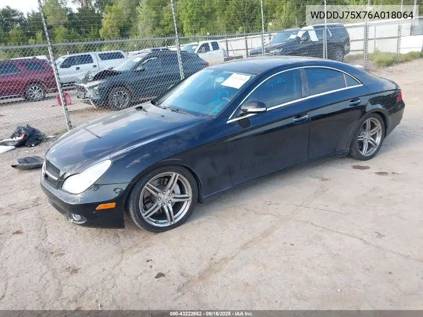 2006 Mercedes-Benz Cls 500 VIN: WDDDJ75X76A018064 Lot: 43222662