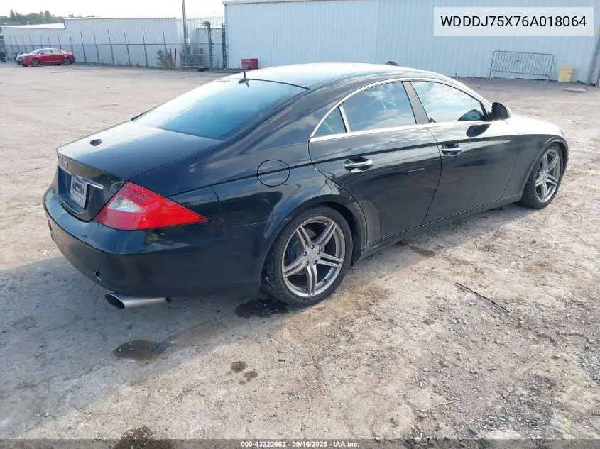 2006 Mercedes-Benz Cls 500 VIN: WDDDJ75X76A018064 Lot: 43222662