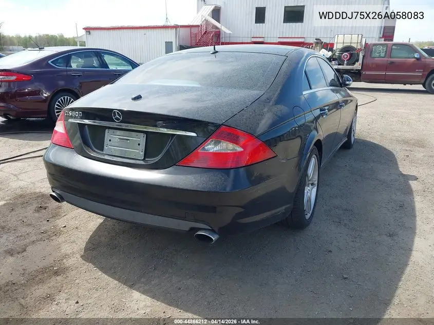 2006 Mercedes-Benz Cls 500 VIN: WDDDJ75X26A058083 Lot: 44866212