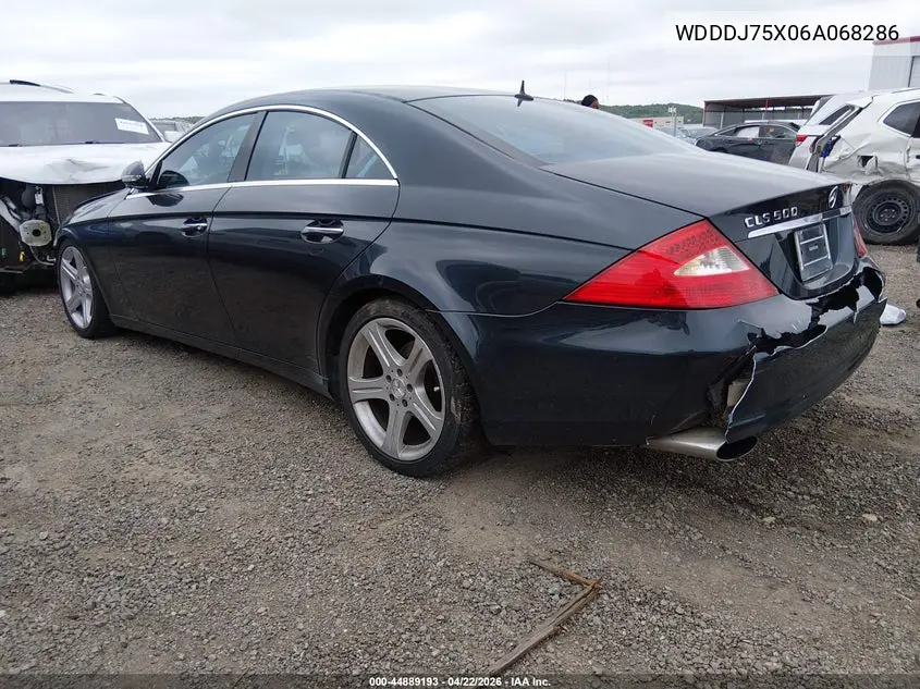 2006 Mercedes-Benz Cls 500 VIN: WDDDJ75X06A068286 Lot: 44889193