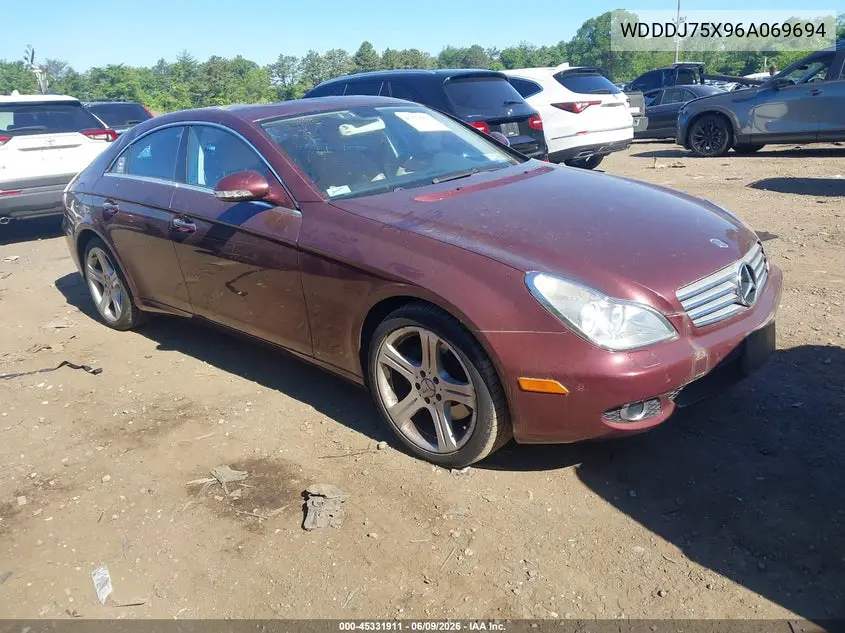 2006 Mercedes-Benz Cls 500 VIN: WDDDJ75X96A069694 Lot: 45331911