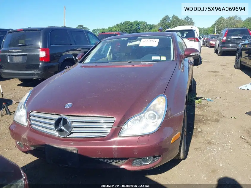 2006 Mercedes-Benz Cls 500 VIN: WDDDJ75X96A069694 Lot: 45331911