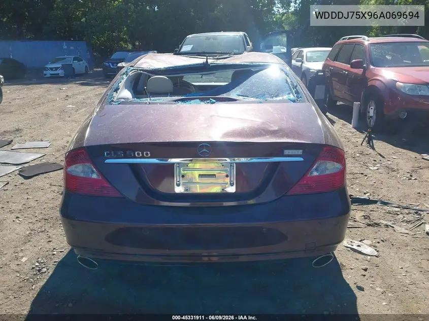 2006 Mercedes-Benz Cls 500 VIN: WDDDJ75X96A069694 Lot: 45331911