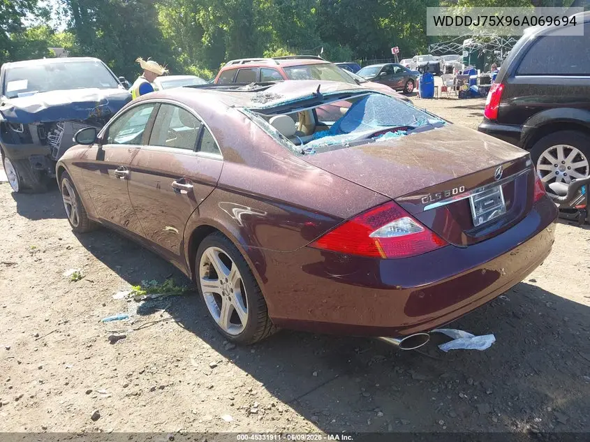 2006 Mercedes-Benz Cls 500 VIN: WDDDJ75X96A069694 Lot: 45331911