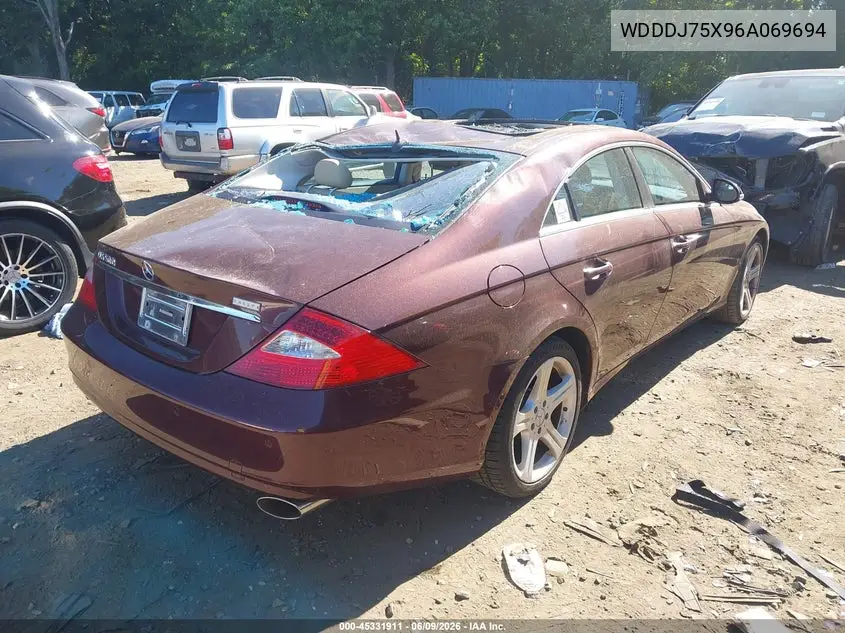 2006 Mercedes-Benz Cls 500 VIN: WDDDJ75X96A069694 Lot: 45331911