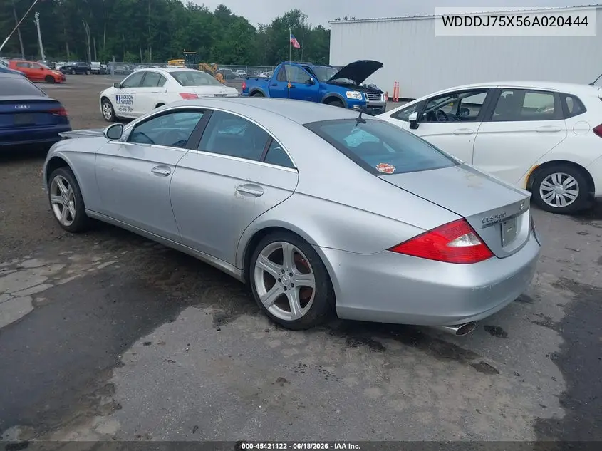 2006 Mercedes-Benz Cls 500 VIN: WDDDJ75X56A020444 Lot: 45421122