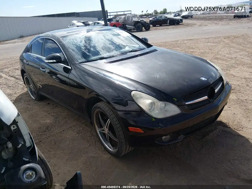 2006 Mercedes-Benz Cls 500 VIN: WDDDJ75X76A071671 Lot: 45488374