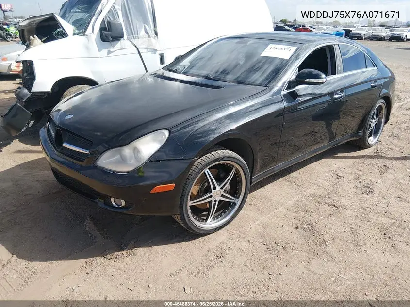 2006 Mercedes-Benz Cls 500 VIN: WDDDJ75X76A071671 Lot: 45488374