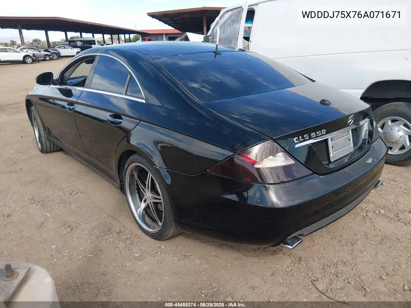 2006 Mercedes-Benz Cls 500 VIN: WDDDJ75X76A071671 Lot: 45488374