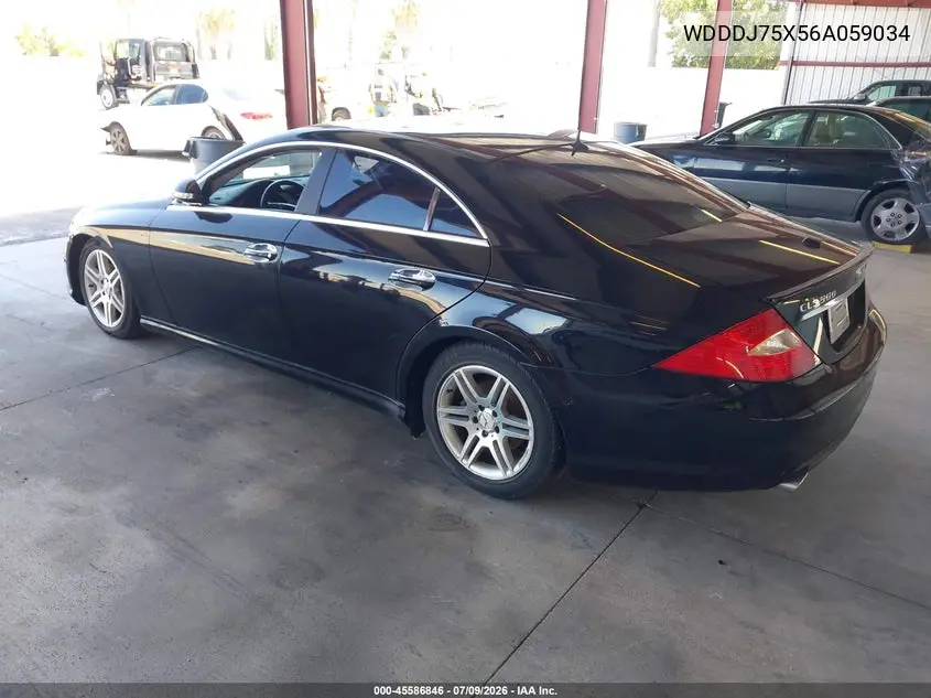 2006 Mercedes-Benz Cls 500 VIN: WDDDJ75X56A059034 Lot: 45586846