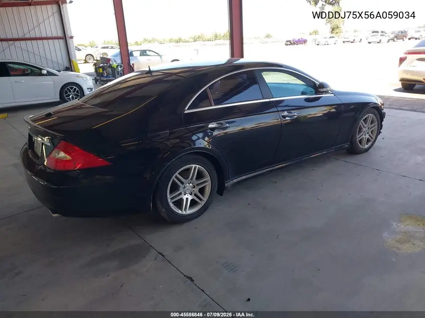 2006 Mercedes-Benz Cls 500 VIN: WDDDJ75X56A059034 Lot: 45586846