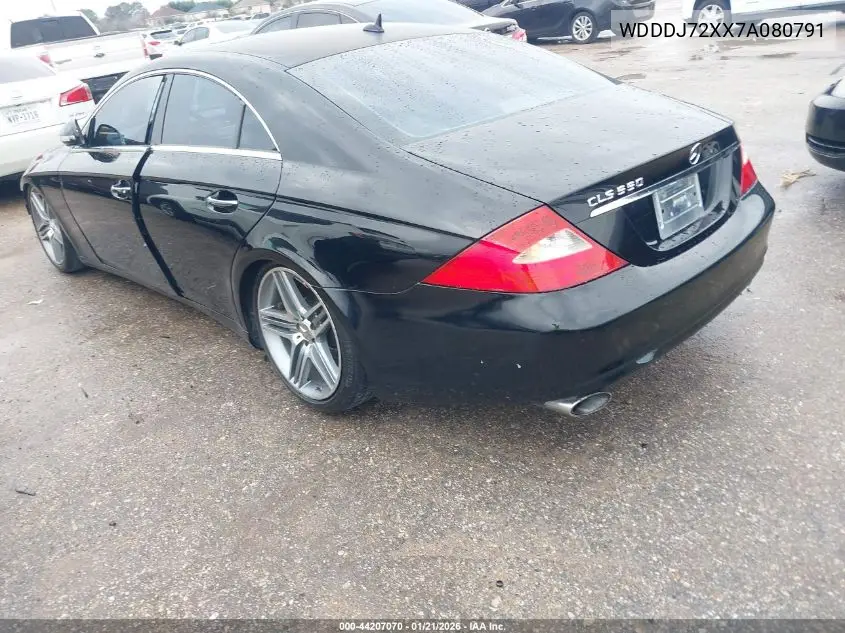 2007 Mercedes-Benz Cls 550 VIN: WDDDJ72XX7A080791 Lot: 44207070