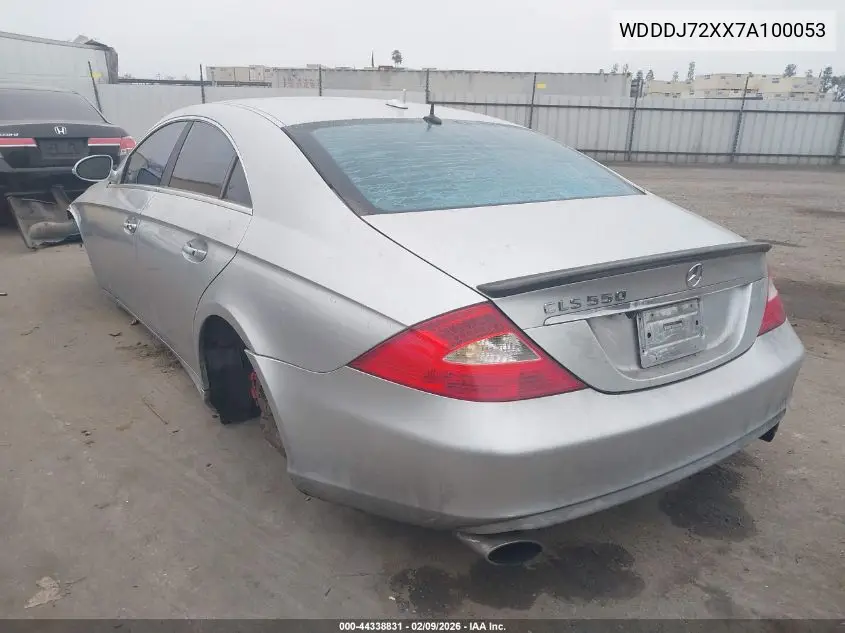2007 Mercedes-Benz Cls 550 VIN: WDDDJ72XX7A100053 Lot: 44338831