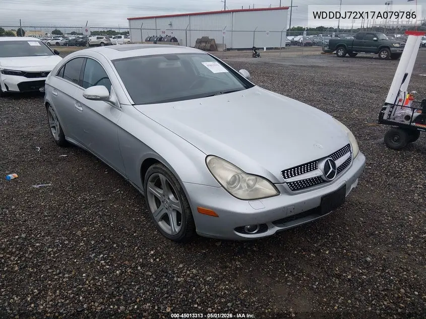 2007 Mercedes-Benz Cls 550 VIN: WDDDJ72X17A079786 Lot: 45013313