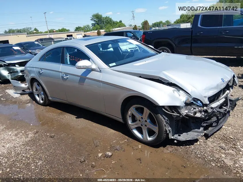 2007 Mercedes-Benz Cls 550 VIN: WDDDJ72X47A114742 Lot: 45224693