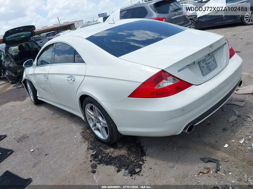 2007 Mercedes-Benz Cls 550 VIN: WDDDJ72X07A102488 Lot: 45506891
