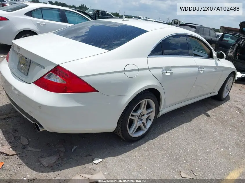 2007 Mercedes-Benz Cls 550 VIN: WDDDJ72X07A102488 Lot: 45506891