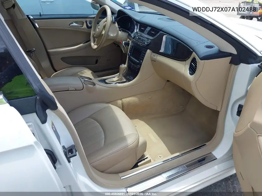 2007 Mercedes-Benz Cls 550 VIN: WDDDJ72X07A102488 Lot: 45506891