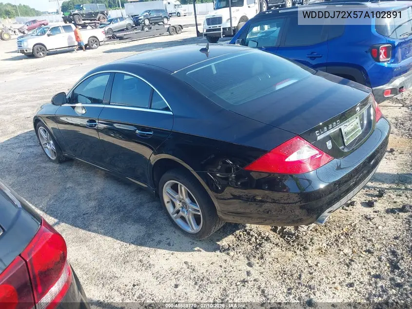 2007 Mercedes-Benz Cls 550 VIN: WDDDJ72X57A102891 Lot: 45588770