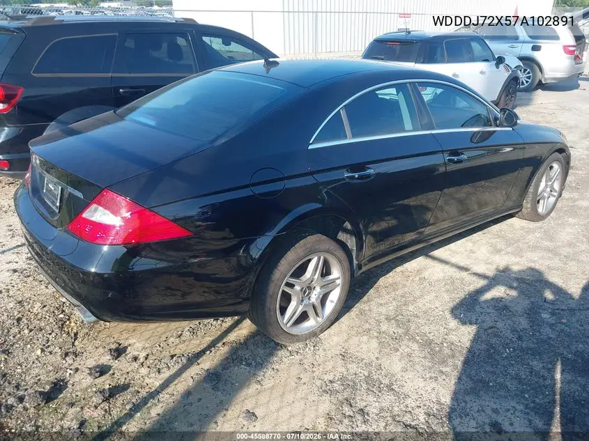 2007 Mercedes-Benz Cls 550 VIN: WDDDJ72X57A102891 Lot: 45588770