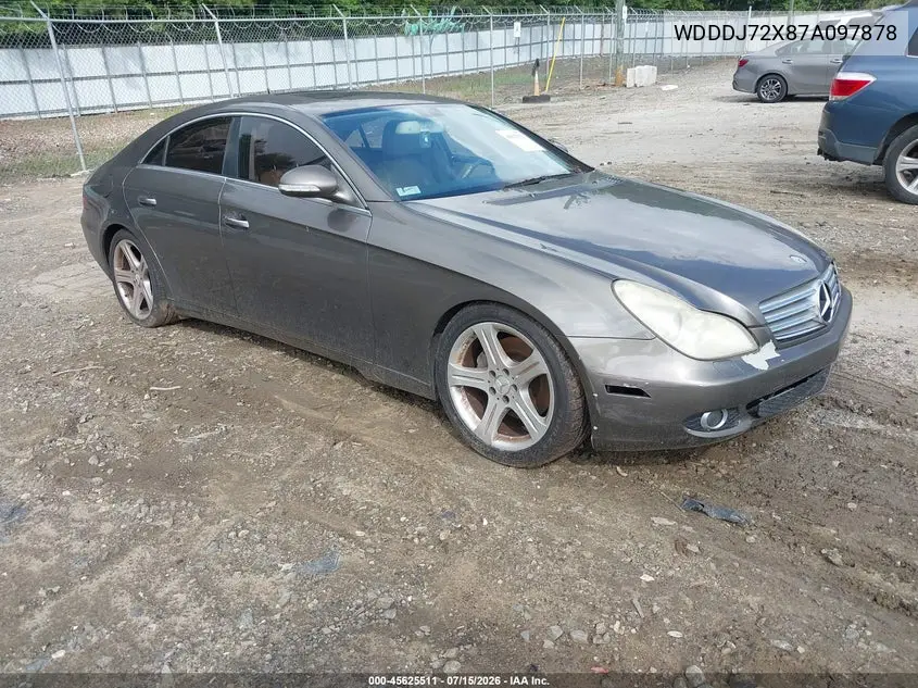 2007 Mercedes-Benz Cls 550 VIN: WDDDJ72X87A097878 Lot: 45625511