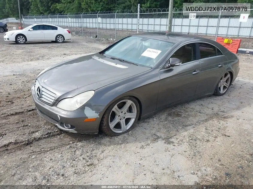 2007 Mercedes-Benz Cls 550 VIN: WDDDJ72X87A097878 Lot: 45625511