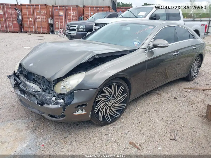 2008 Mercedes-Benz Cls 550 VIN: WDDDJ72X18A126980 Lot: 44734242