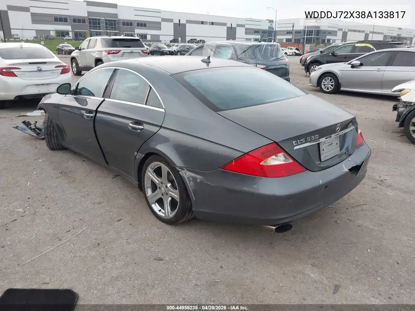 2008 Mercedes-Benz Cls 550 VIN: WDDDJ72X38A133817 Lot: 44956235