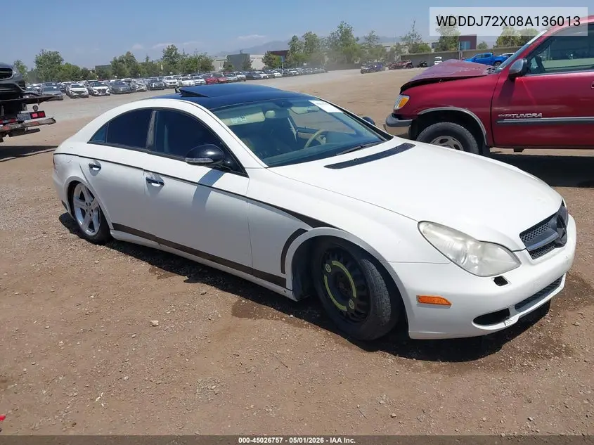 2008 Mercedes-Benz Cls 550 VIN: WDDDJ72X08A136013 Lot: 45026757