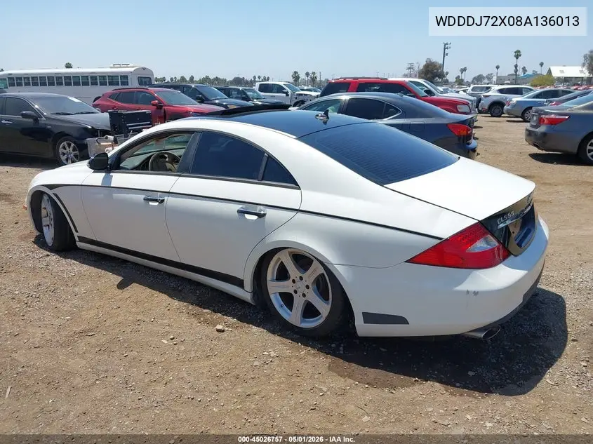 2008 Mercedes-Benz Cls 550 VIN: WDDDJ72X08A136013 Lot: 45026757