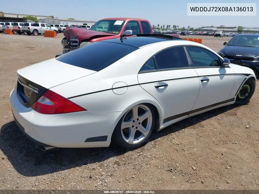 2008 Mercedes-Benz Cls 550 VIN: WDDDJ72X08A136013 Lot: 45026757