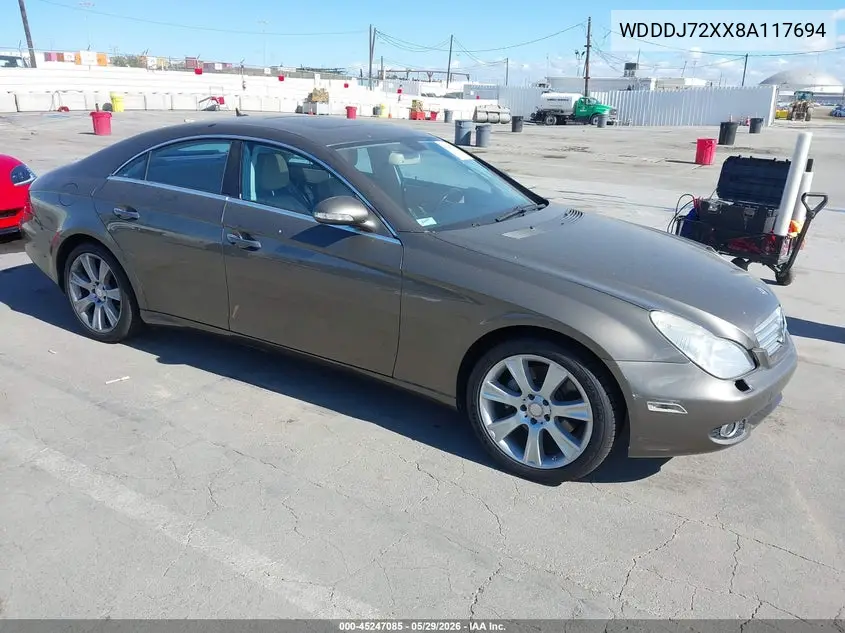 2008 Mercedes-Benz Cls 550 VIN: WDDDJ72XX8A117694 Lot: 45247085