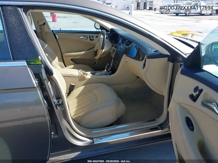 2008 Mercedes-Benz Cls 550 VIN: WDDDJ72XX8A117694 Lot: 45247085
