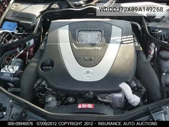 2009 Mercedes-Benz Cls550 VIN: WDDDJ72X89A149268 Lot: 9946876