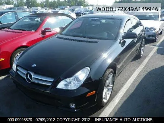 2009 Mercedes-Benz Cls550 VIN: WDDDJ72X49A149946 Lot: 9946878