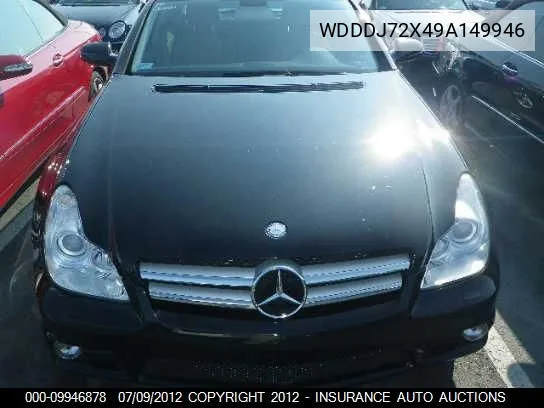 2009 Mercedes-Benz Cls550 VIN: WDDDJ72X49A149946 Lot: 9946878