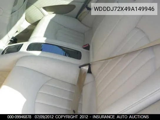2009 Mercedes-Benz Cls550 VIN: WDDDJ72X49A149946 Lot: 9946878