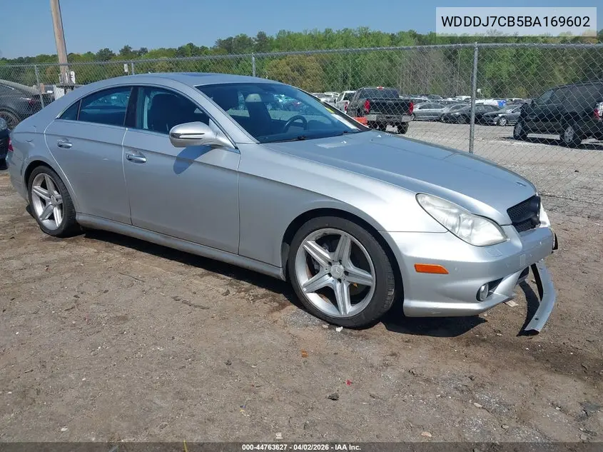 2011 Mercedes-Benz Cls 550 VIN: WDDDJ7CB5BA169602 Lot: 44763627