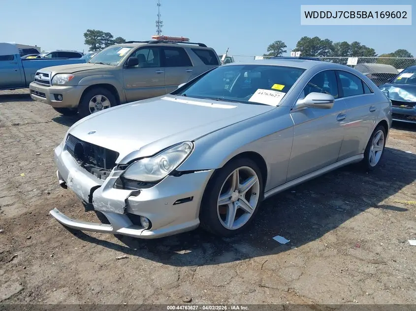 2011 Mercedes-Benz Cls 550 VIN: WDDDJ7CB5BA169602 Lot: 44763627