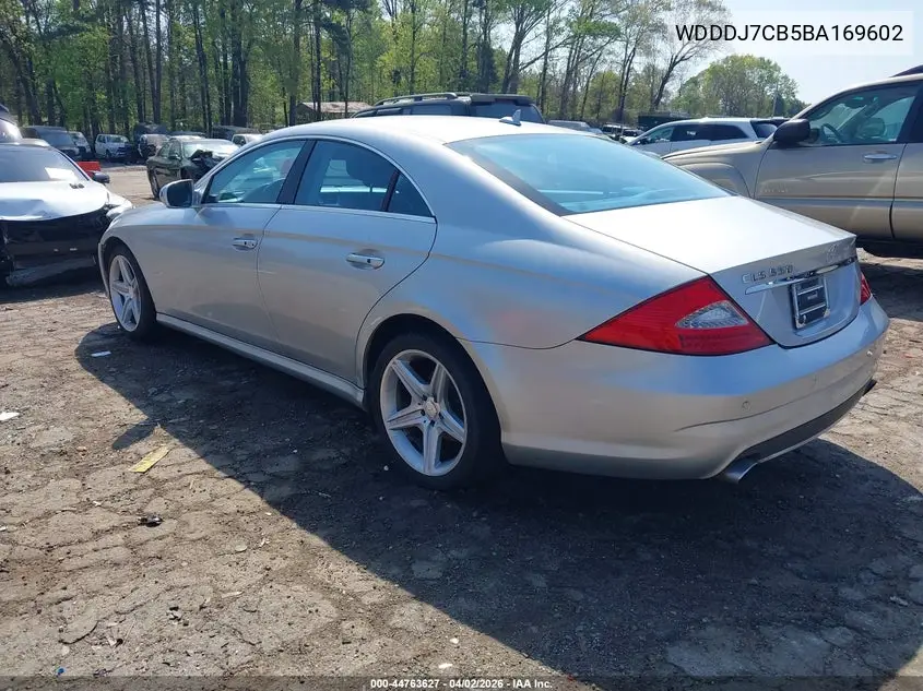 2011 Mercedes-Benz Cls 550 VIN: WDDDJ7CB5BA169602 Lot: 44763627
