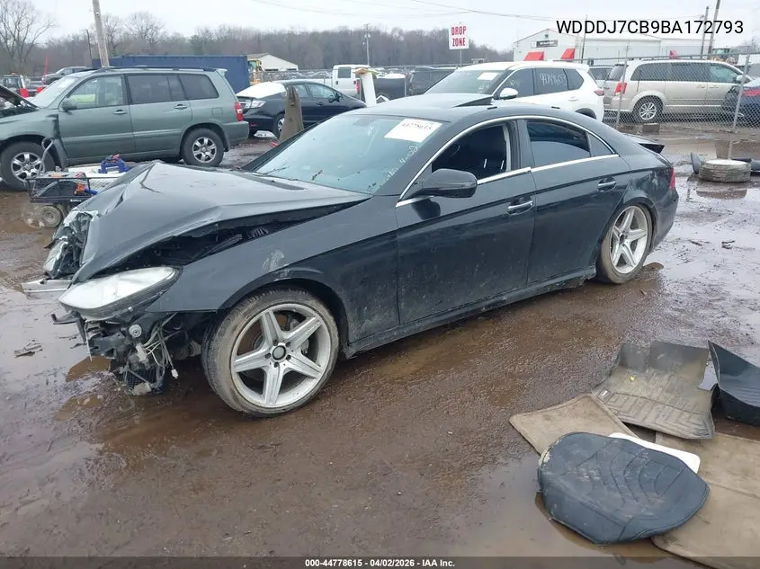 2011 Mercedes-Benz Cls 550 VIN: WDDDJ7CB9BA172793 Lot: 44778615