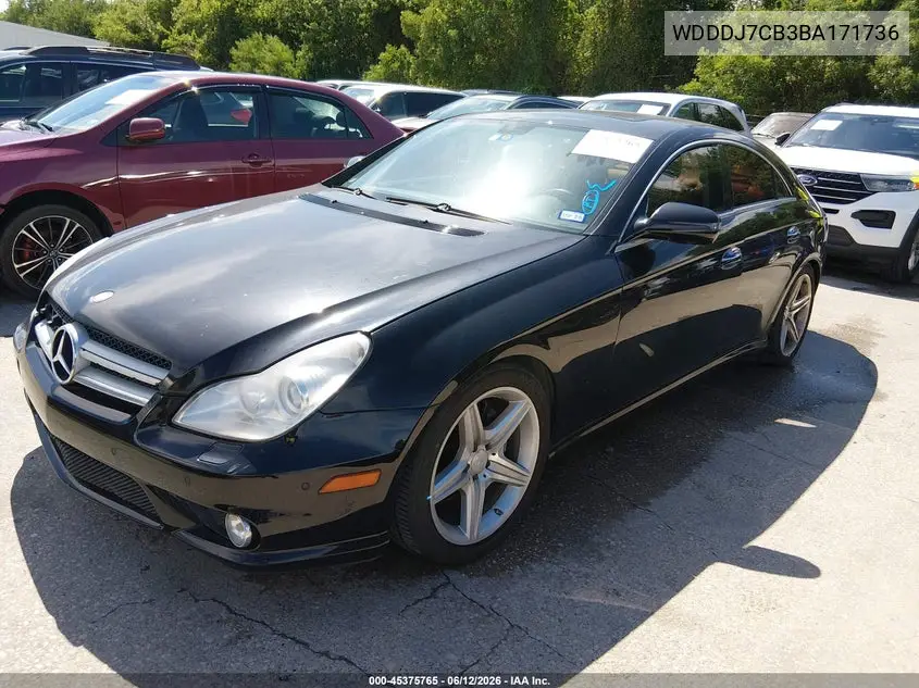 2011 Mercedes-Benz Cls 550 VIN: WDDDJ7CB3BA171736 Lot: 45375765