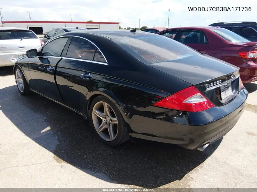 2011 Mercedes-Benz Cls 550 VIN: WDDDJ7CB3BA171736 Lot: 45375765